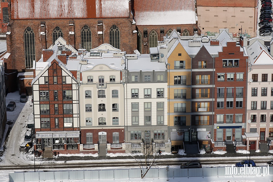 Zimowe widoki Elblga z wiey katedry, fot. 25