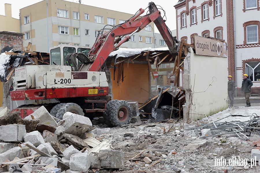 Wyburzanie pawilonów ulica Słoneczna, fot. 6