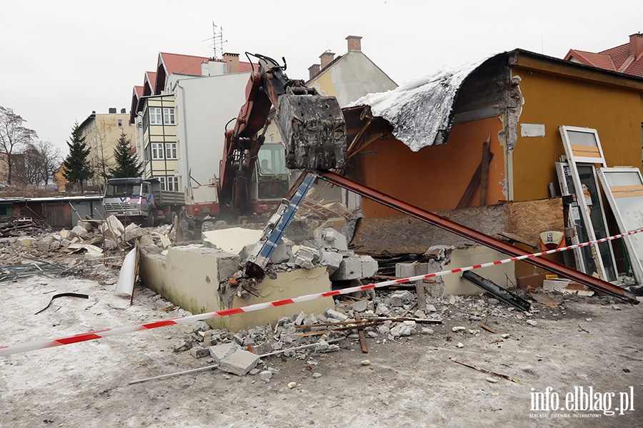 Wyburzanie pawilonów ulica Słoneczna, fot. 14