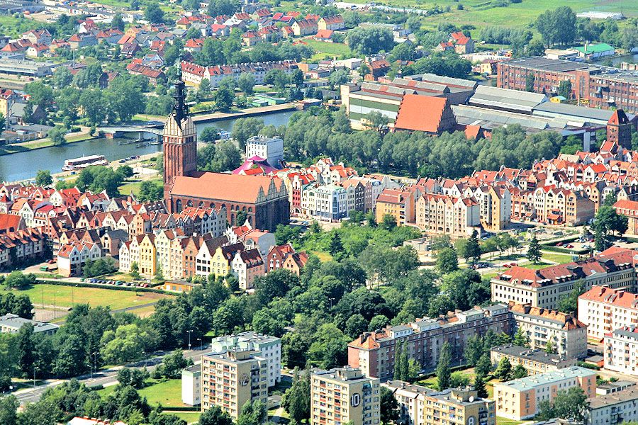 Elblg z lotu ptaka 2008, fot. 17