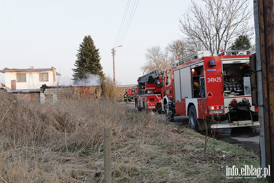 Pożar pustostanu przy ulicy Druskiej, fot. 2