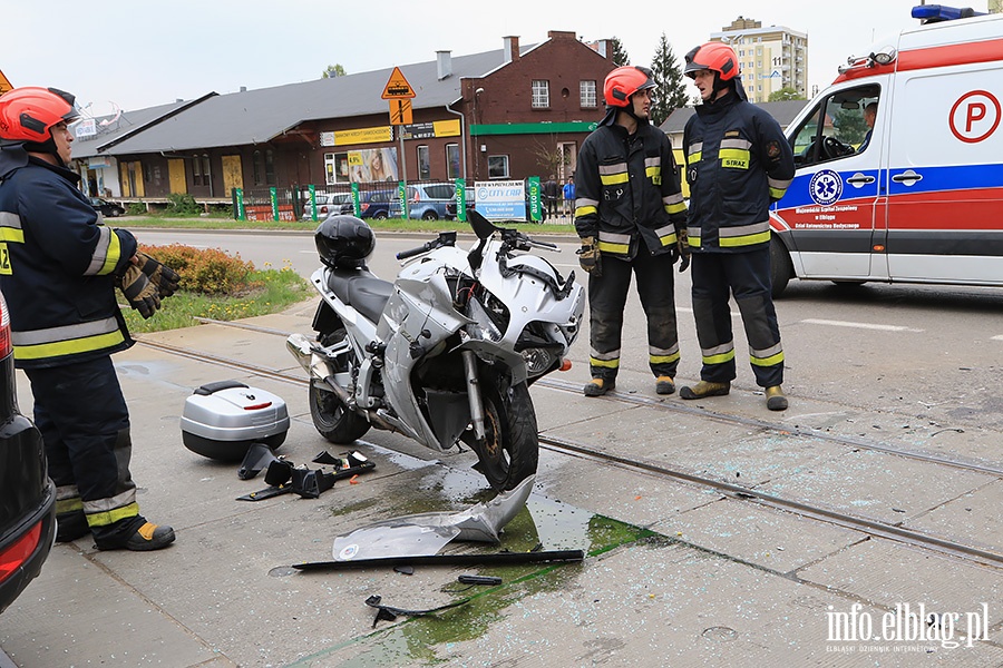 Wypadek z motocyklist, fot. 4