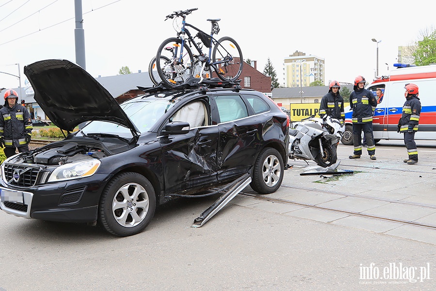 Wypadek z motocyklist, fot. 5