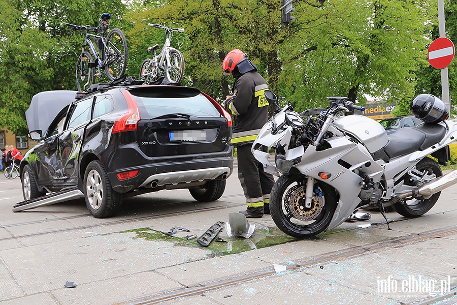 Wypadek z motocyklist, fot. 7