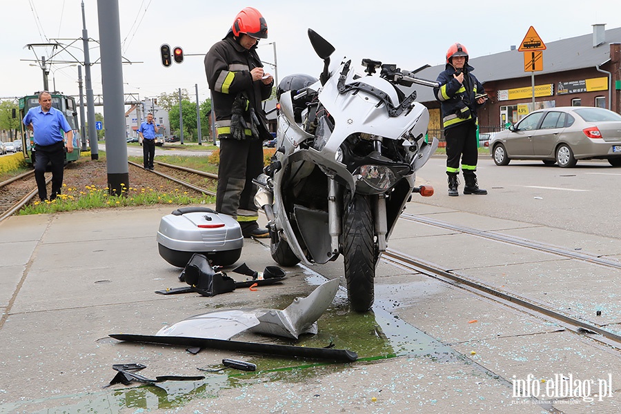 Wypadek z motocyklist, fot. 8
