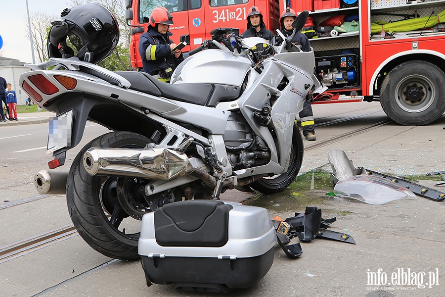 Wypadek z motocyklist, fot. 10