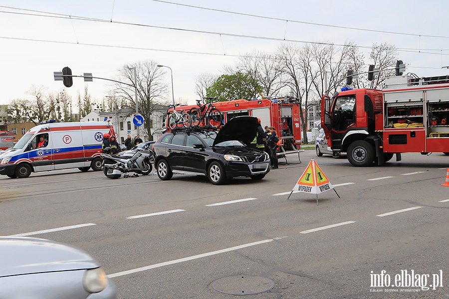 Wypadek z motocyklist, fot. 21