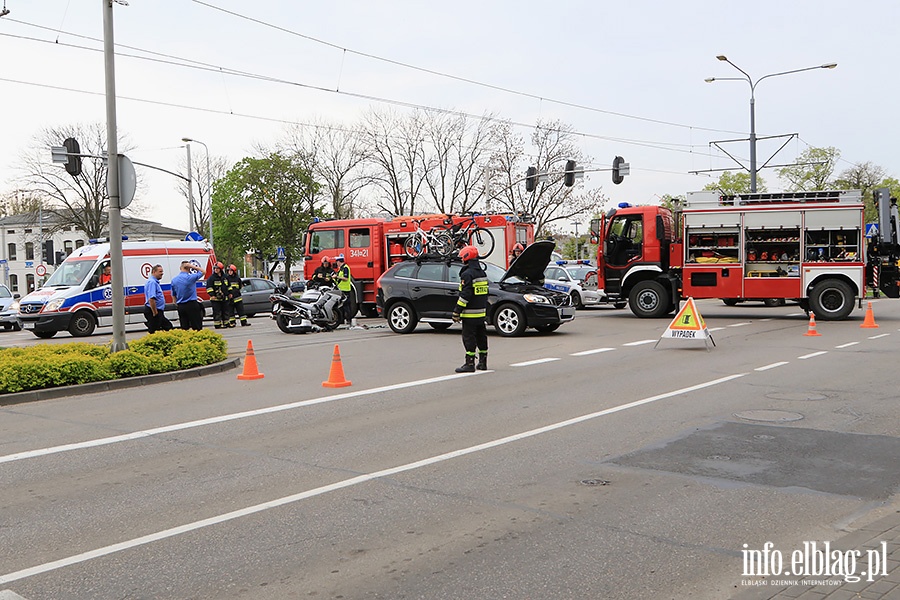 Wypadek z motocyklist, fot. 22