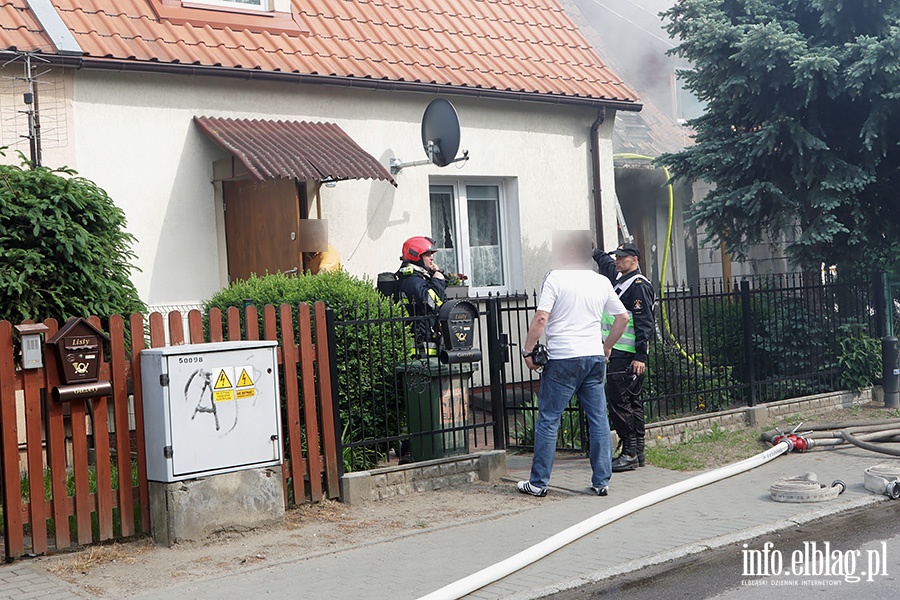 Pożar pustostanu przy ulicy Olsztyńskiej., fot. 3