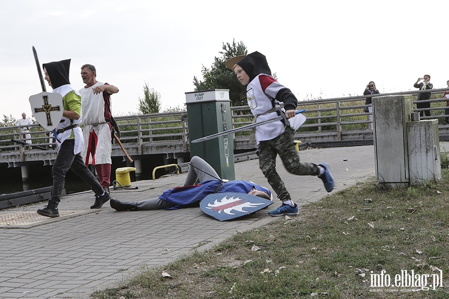 Inscenizacja jedynej bitwy morskiej na Zalewie Wilanym, fot. 110