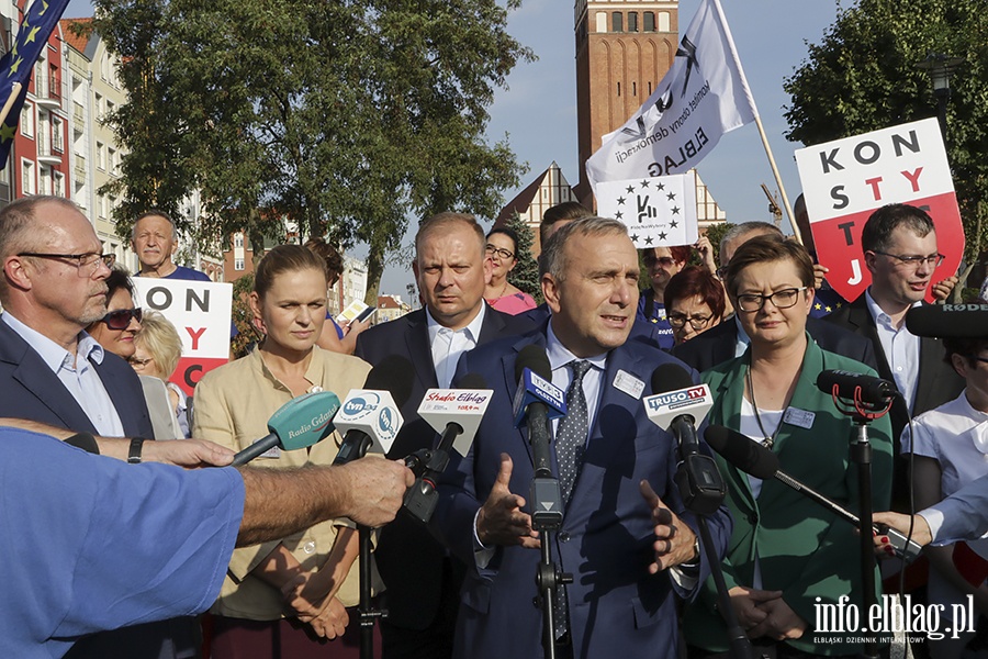 Elblag odwiedzili liderzy Koalicji Obywatelskiej, fot. 55