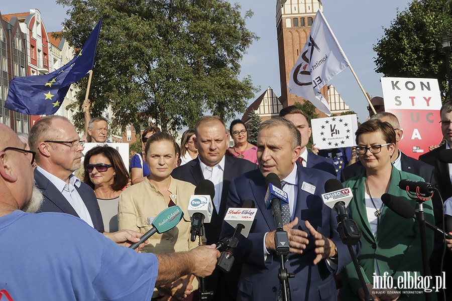 Elblag odwiedzili liderzy Koalicji Obywatelskiej, fot. 58