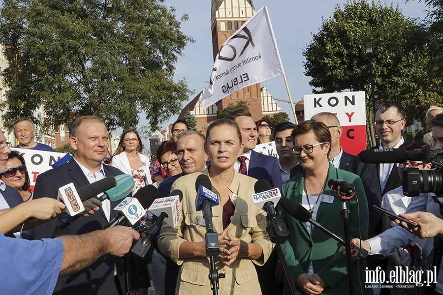 Elblag odwiedzili liderzy Koalicji Obywatelskiej, fot. 64