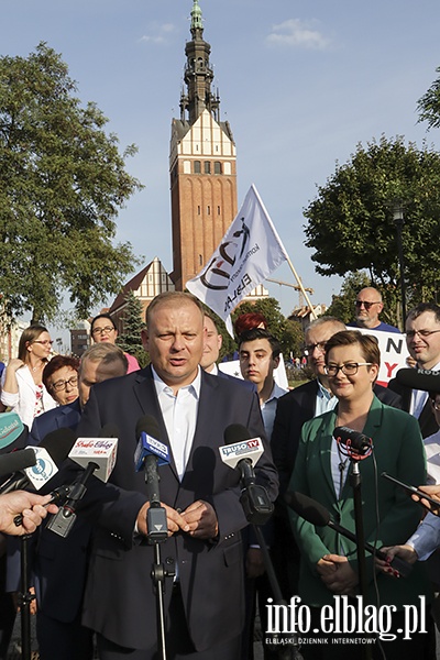 Elblag odwiedzili liderzy Koalicji Obywatelskiej, fot. 68