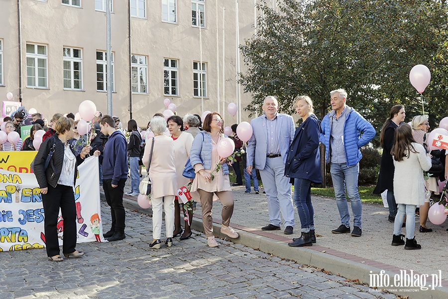 Marsz zdrowia zaróżowił Elbląg., fot. 14