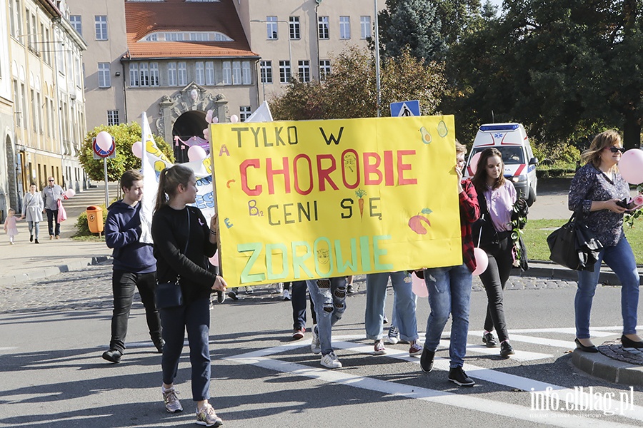 Marsz zdrowia zaróżowił Elbląg., fot. 31