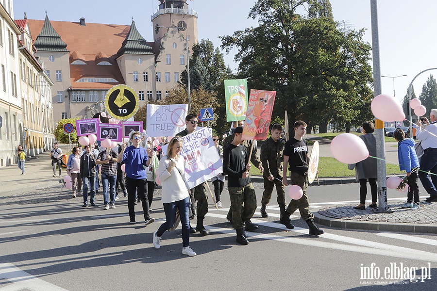 Marsz zdrowia zaróżowił Elbląg., fot. 32