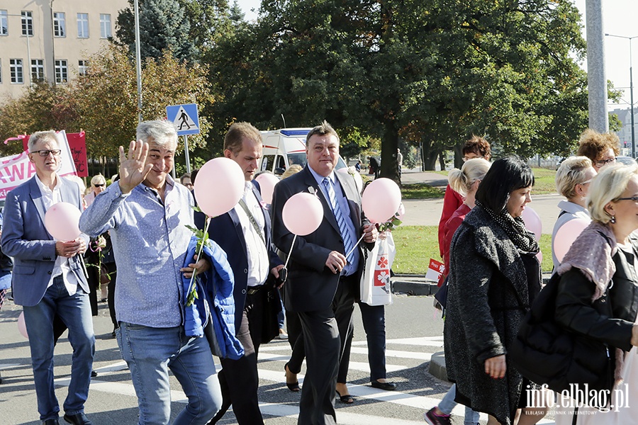 Marsz zdrowia zaróżowił Elbląg., fot. 43