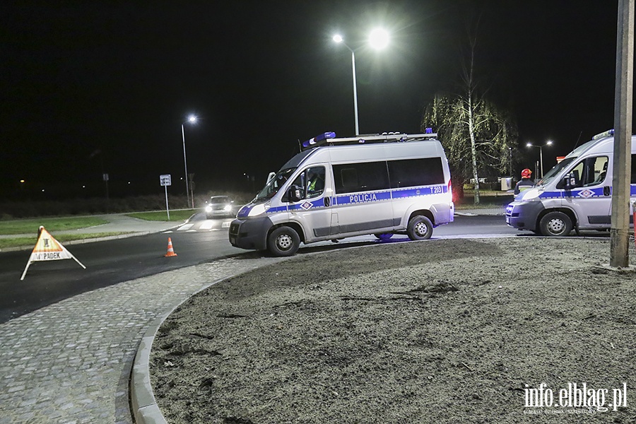 Wypadek nowe rondo ulica Krlewiecka, fot. 7