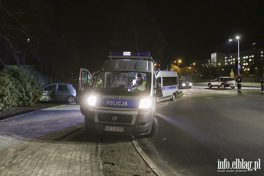 Wypadek nowe rondo ulica Krlewiecka, fot. 13