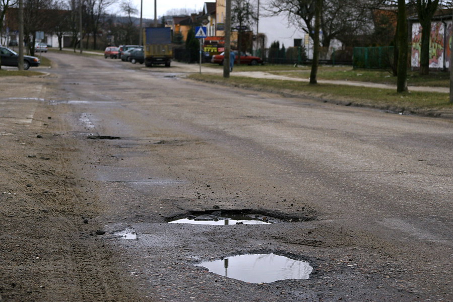 Stan nawierzchni ulicy Niepodlegoci po zimie, fot. 3