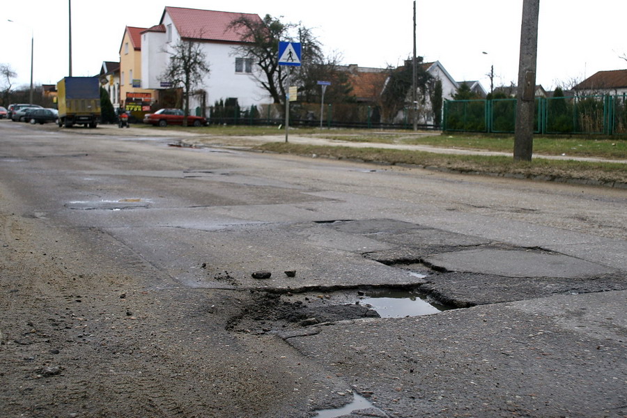 Stan nawierzchni ulicy Niepodlegoci po zimie, fot. 4