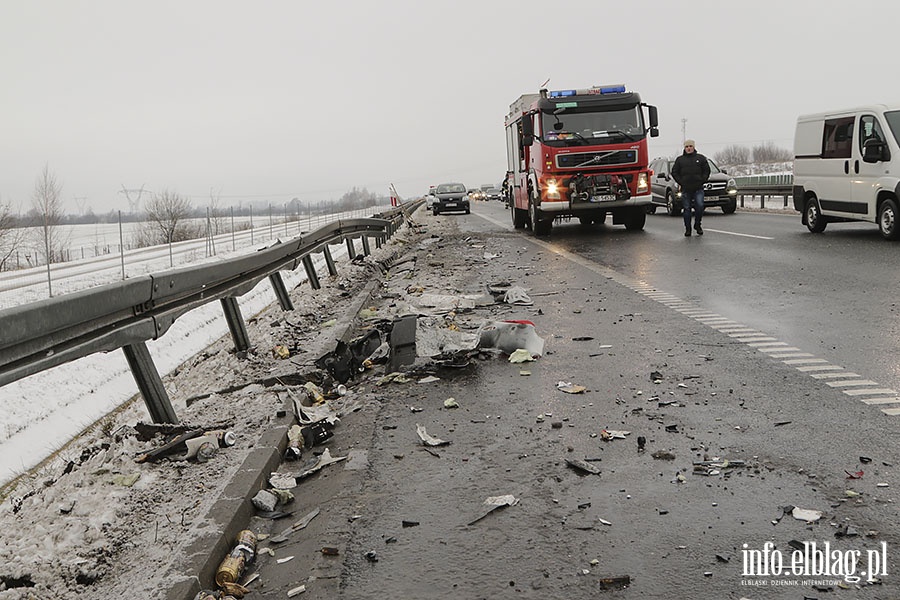 Wypadek ciarwek na wysokoci Janowa, fot. 4