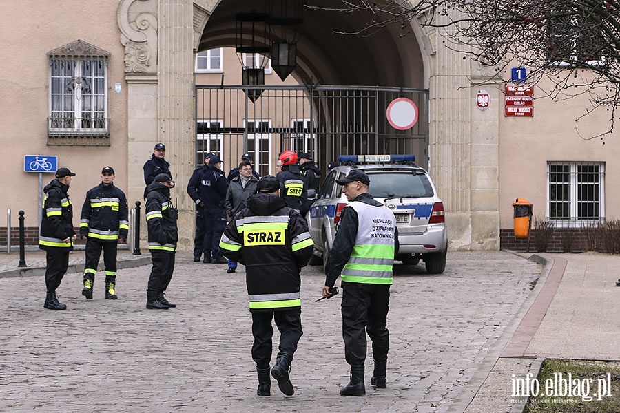 Alarm bombowy w Urzędzie Miejskim, fot. 19