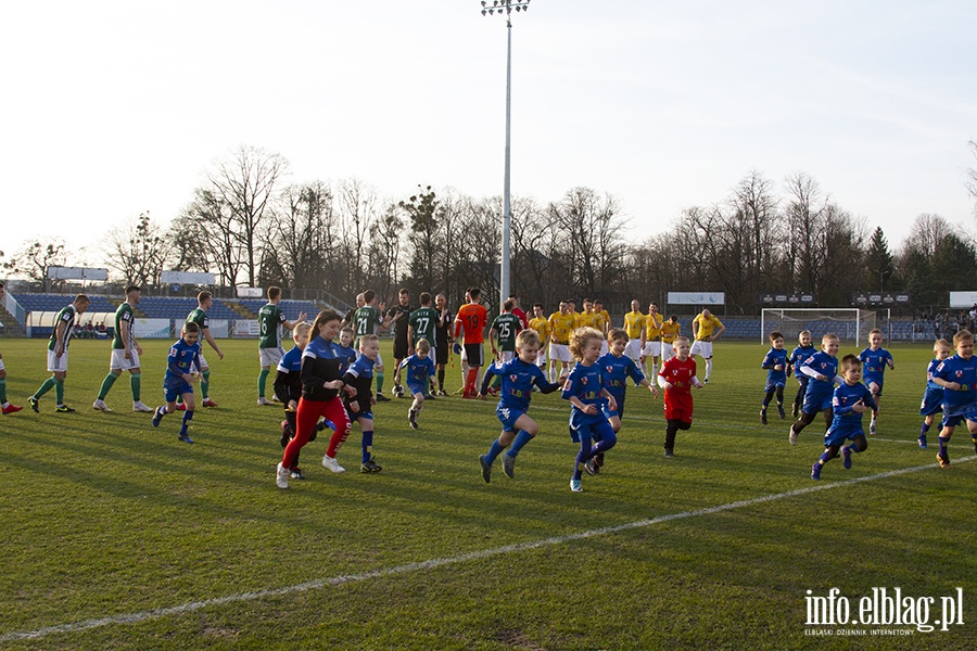 Mecz Olimpia Elblg Olimpia Grudzidz , fot. 1