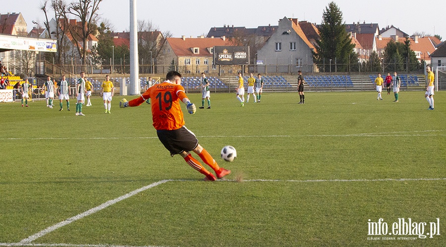 Mecz Olimpia Elblg Olimpia Grudzidz , fot. 2