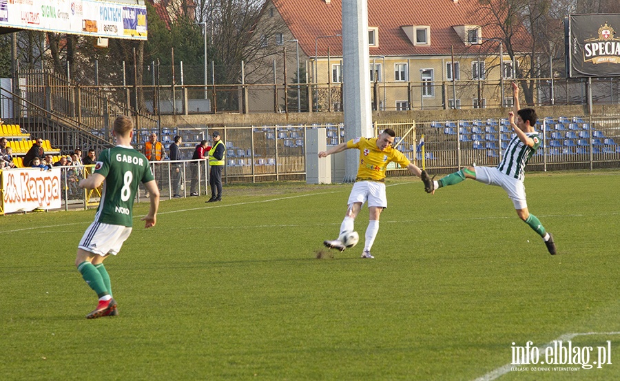 Mecz Olimpia Elblg Olimpia Grudzidz , fot. 4