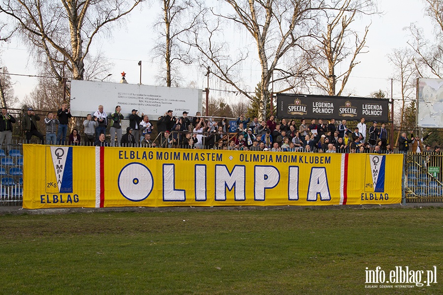 Mecz Olimpia Elblg Olimpia Grudzidz , fot. 13