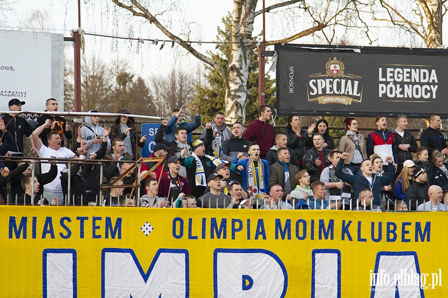 Mecz Olimpia Elblg Olimpia Grudzidz , fot. 14