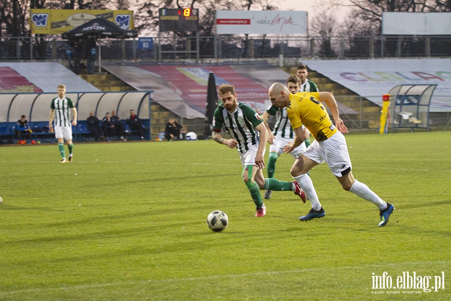 Mecz Olimpia Elblg Olimpia Grudzidz , fot. 32