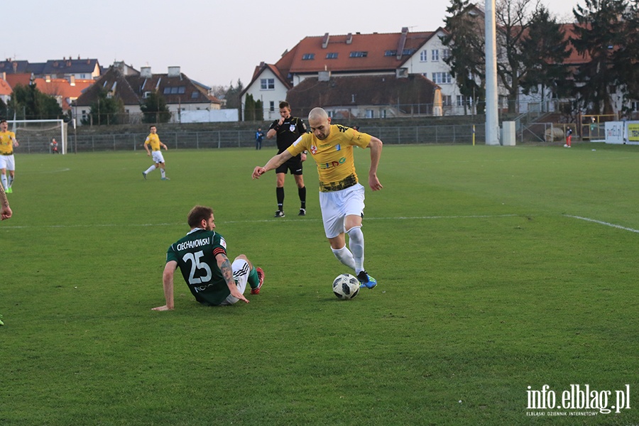 Mecz Olimpia Elblg Olimpia Grudzidz , fot. 95