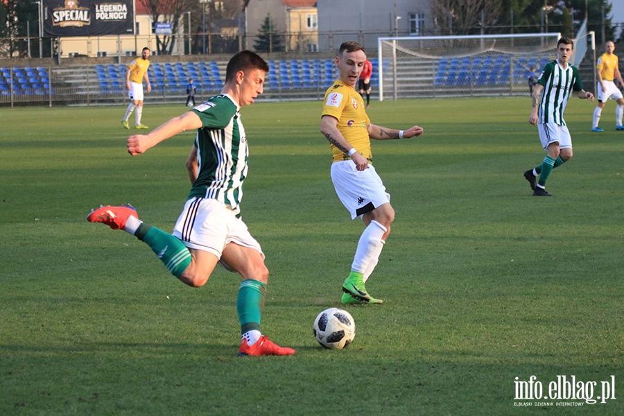 Mecz Olimpia Elblg Olimpia Grudzidz , fot. 113