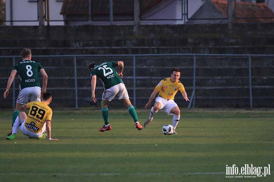 Mecz Olimpia Elblg Olimpia Grudzidz , fot. 115