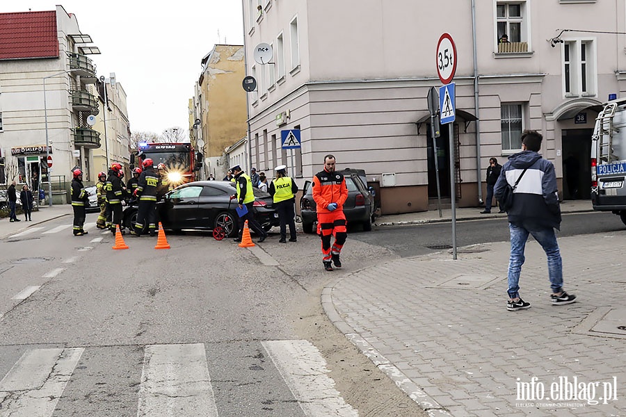 Wypadek ulica Malborska, fot. 2