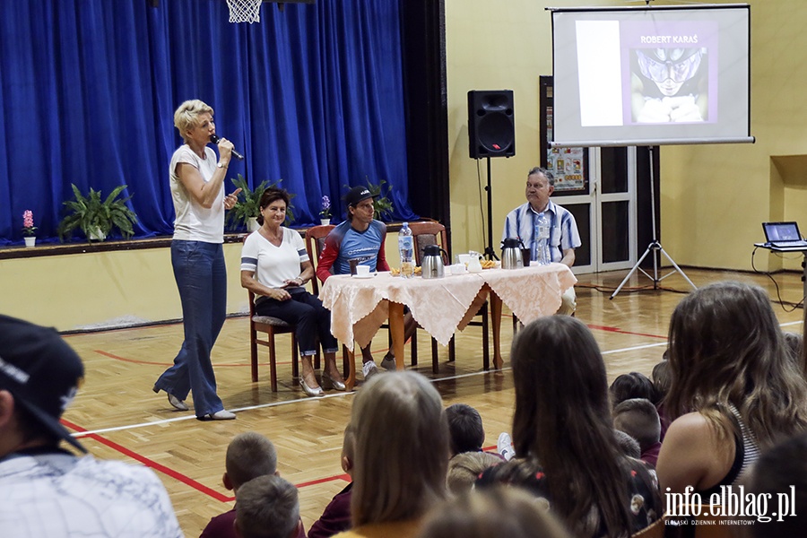 Robert Kara spotka si z uczniami Szkoy Sportowej, fot. 6