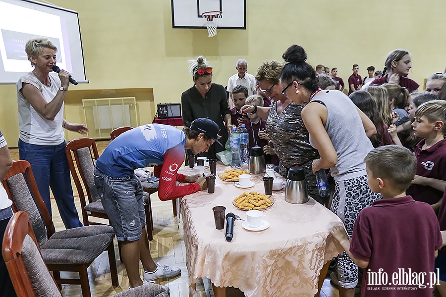 Robert Kara spotka si z uczniami Szkoy Sportowej, fot. 43