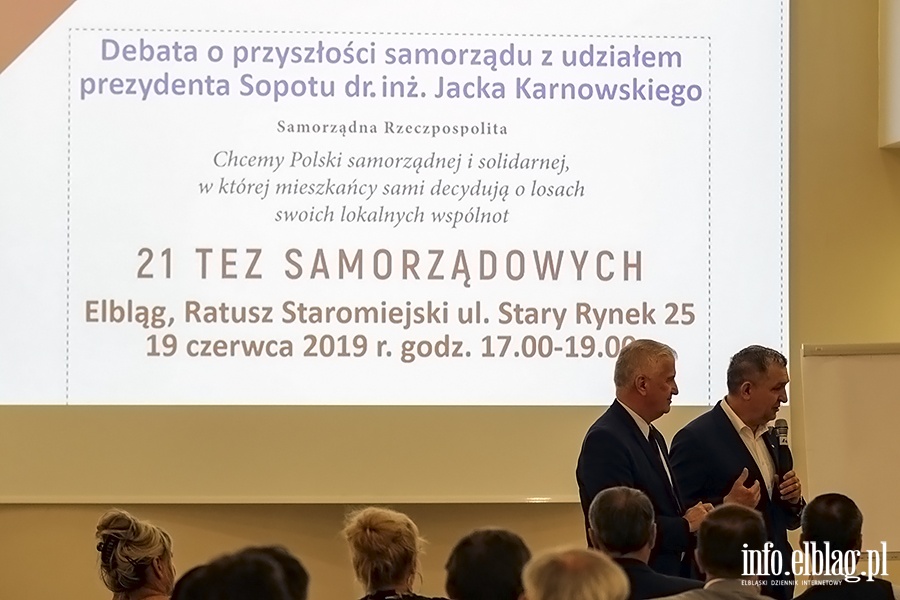 Jacek Karnowski o 21 tezach samorzdowych, fot. 21