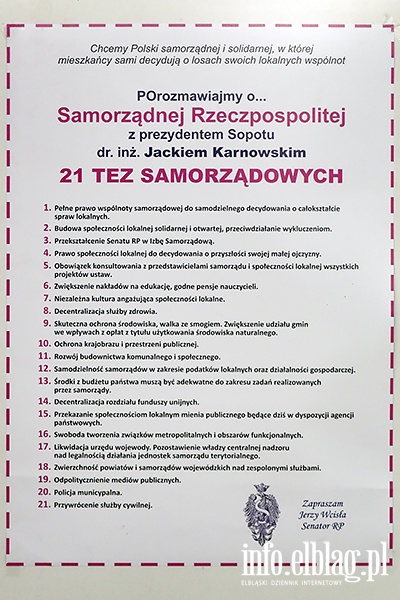 Jacek Karnowski o 21 tezach samorzdowych, fot. 26