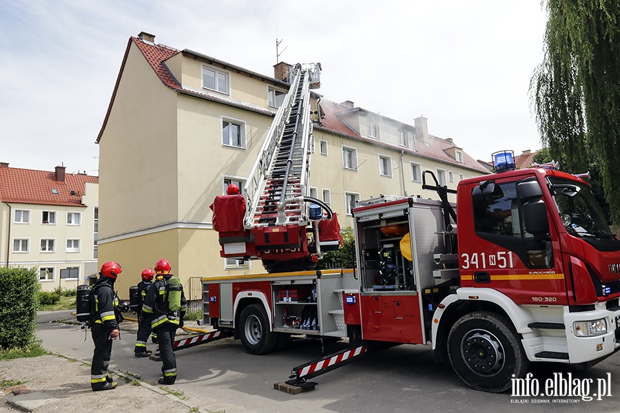 Pożar mieszkania przy ulicy Ogrodowej, fot. 18