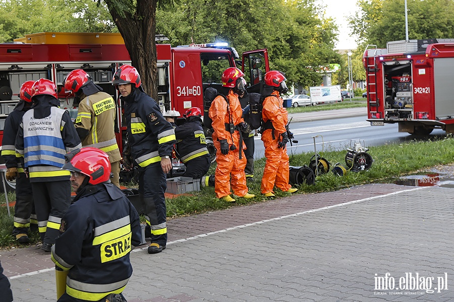 Wyciek substancji toksycznej w pralni na ulicy Hetmaskiej, fot. 13