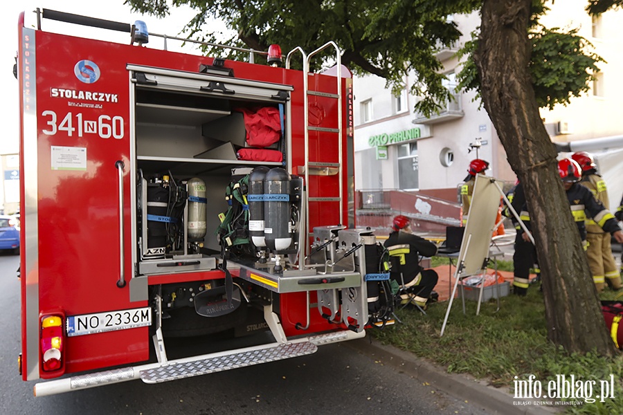 Wyciek substancji toksycznej w pralni na ulicy Hetmaskiej, fot. 22