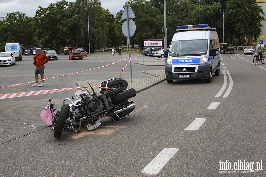 Wypadek motocyklisty z toyota, fot. 3
