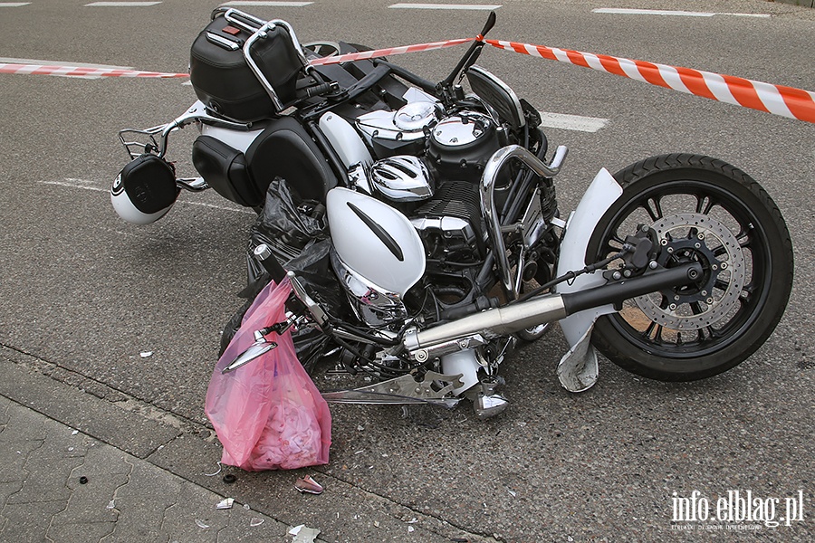 Wypadek motocyklisty z toyota, fot. 4