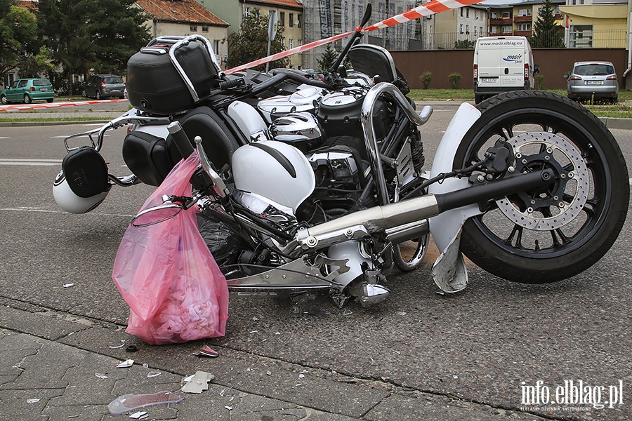 Wypadek motocyklisty z toyota, fot. 5