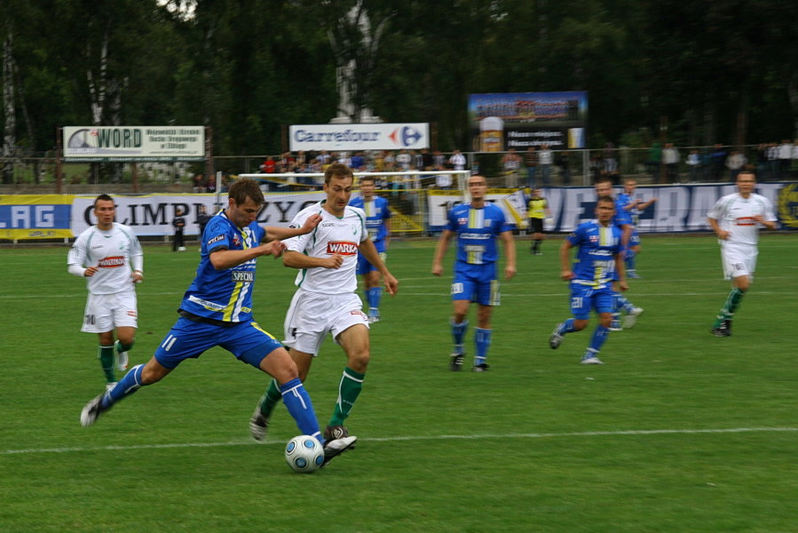 Mecz 8 kolejki II ligi: Olimpia Elblg - Pelikan owicz 1-1, fot. 3
