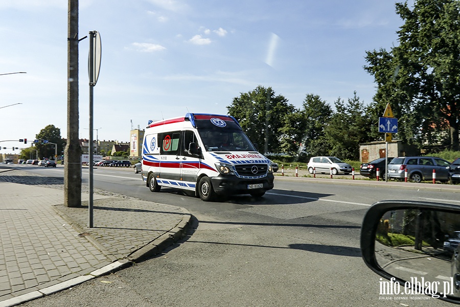 Zderzenie dwóch tramwajów na Płk.Dąbka, fot. 1